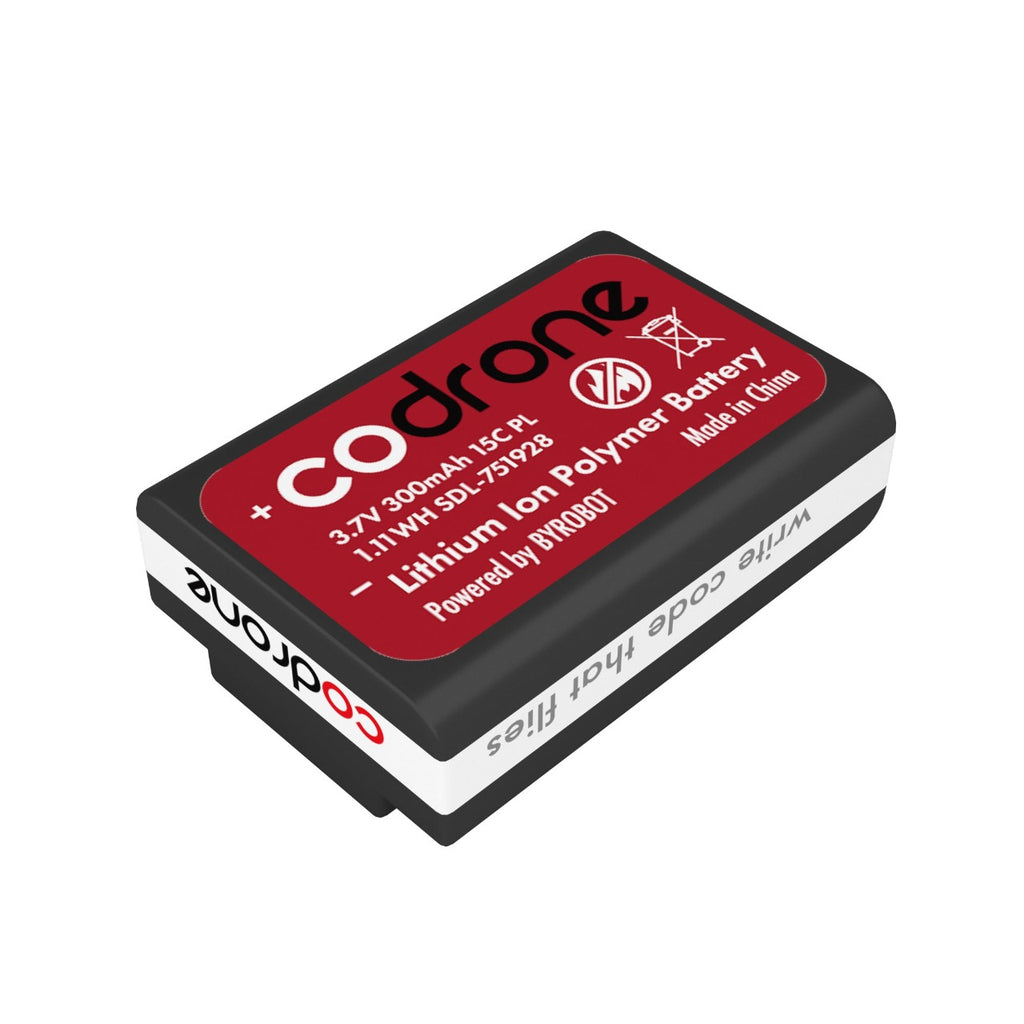 A top view of the CoDrone Pro LiPo battery