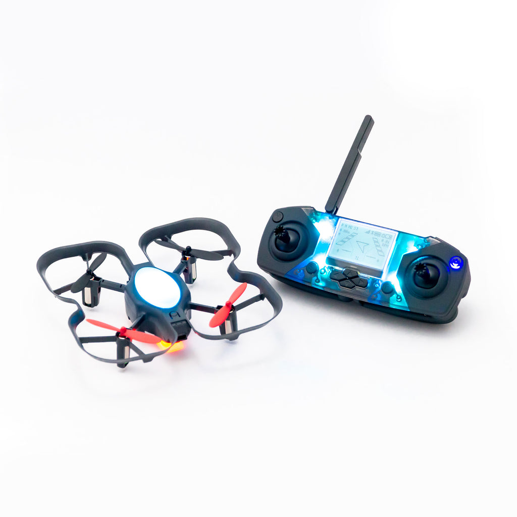 CoDrone EDU and Smart Controller on a white background