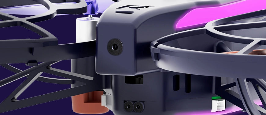 Dual front-and downward-facing cameras